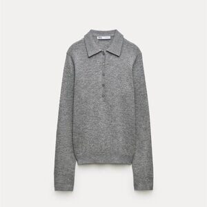 Zara knit polo shirt